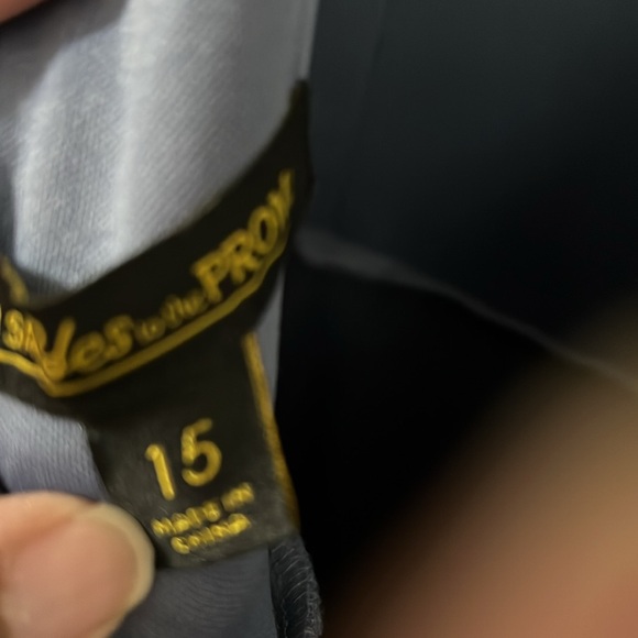 Slate Blue Gown Size 15 Say Yes TLC Formal Prom NWT - Picture 7 of 12